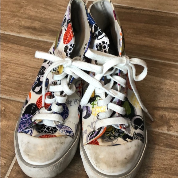 Logo High Top Sneakers - Picture 1 of 4